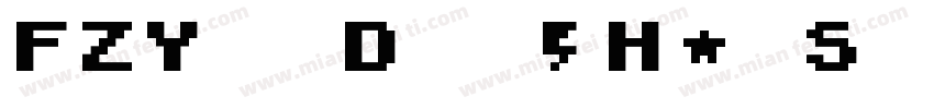 FZYunDongHeiS B GB字体转换
